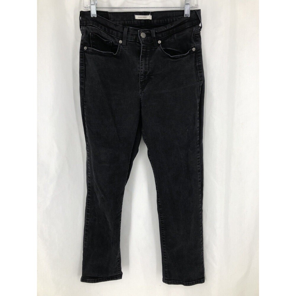 Levi's Waterless Classic Straight 39250-0001 Black Denim Jeans sz 10 30x30